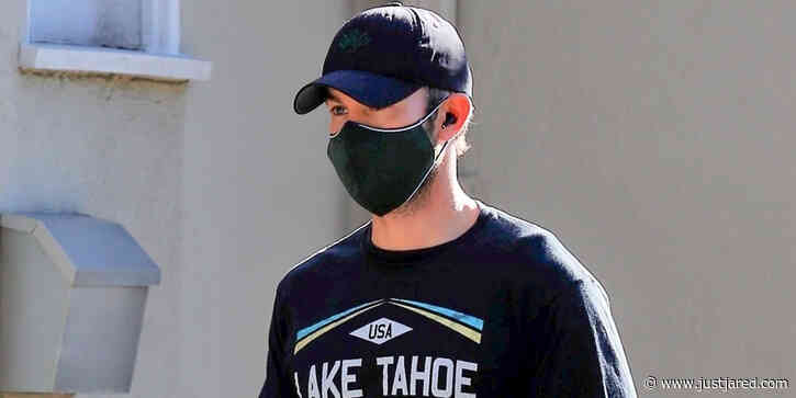 Chace Crawford Takes His Dog for a Walk in LA