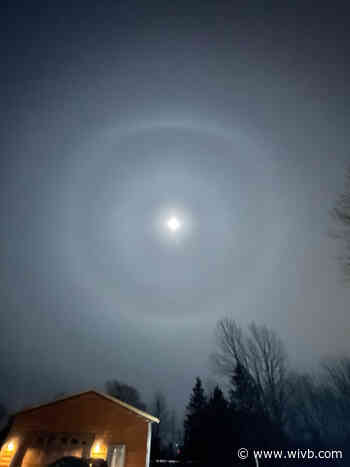 GALLERY: Dazzling halo forms around moon overnight