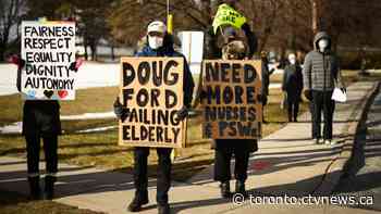 Protesters urgently call for military support as Toronto long-term care home grapples with deadly outbreak