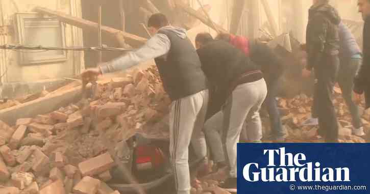Boy is pulled alive from rubble after 6.3-magnitude earthquake in Croatia – video