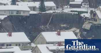 Several missing after landslide hits Norwegian town – video
