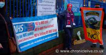 Festive thank you messages put up for Sunderland's NHS staff