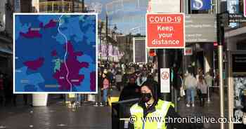 The North East areas with the highest infections rates as region enters Tier 4