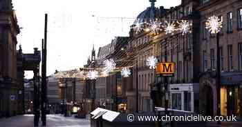 Silent streets in Newcastle City Centre on New Year's Eve