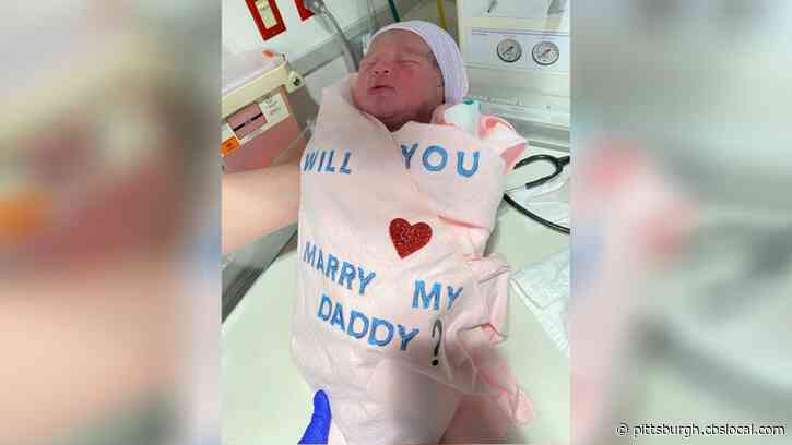 Newborn Baby Helps Dad Propose To Mom