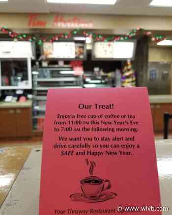 New York State Thruway Authority offering motorists free coffee, tea overnight on NYE