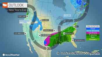 New Year's Eve weather forecast: Snowy, stormy across southern U.S.