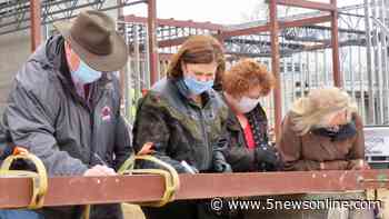 Topping off ceremony held for future Arts on Main in downtown Van Buren - 5newsonline.com