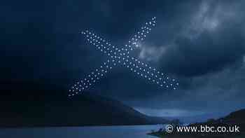 Hogmanay drone swarm lights up Scottish skies