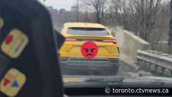 Lamborghini driver with G2 license goes 110 km/h over limit on Toronto highway