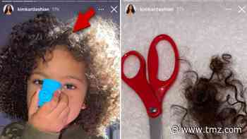 Kim Kardashian’s Son, Saint, Cuts His Own Hair with Kids' Scissors