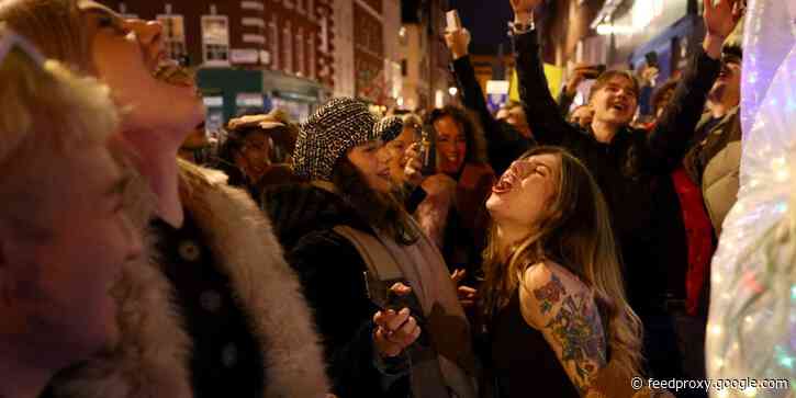 Hundreds of people in the UK were busted for partying on New Year's Eve in warehouses, pubs, and on the streets