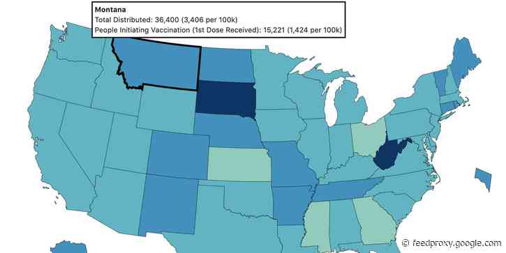 An interactive CDC map shows how the COVID-19 vaccine rollout is going in your state - and how far the US lags behind its goal