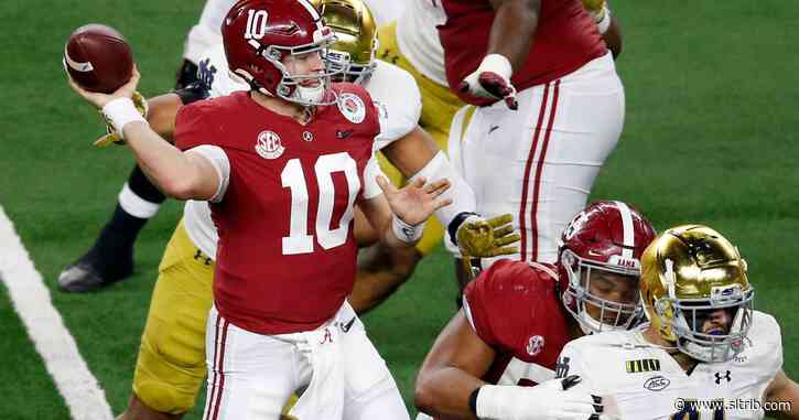 Alabama routs Notre Dame 31-14 in relocated Rose Bowl to earn trip to national championship game