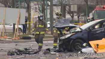 North-end Toronto crash leaves at least 6 injured, 1 in critical condition | Watch News Videos Online - Globalnews.ca