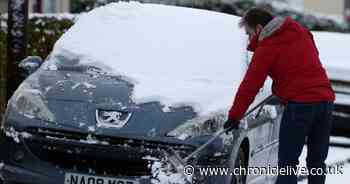 Hour-by-hour weather forecast as first snow of 2021 hits North East