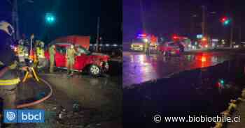 Accidente en Ruta 160 a Coronel deja un lesionado y más de 600 litros de combustible derramado - BioBioChile