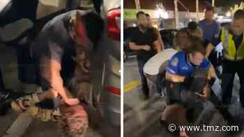 Massive New Year's Brawl, Skinny Guy in Fake Versace Pummeled