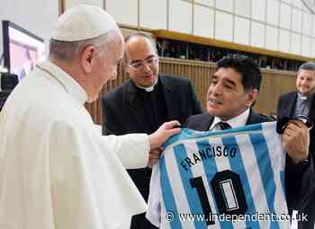 Pope labels Maradona a ‘poet’ on the football pitch and condemns doping cheats