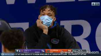 Florida's Keyontae Johnson returns to sideline and sits on bench as Gators hold on to beat LSU