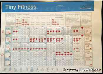 No-tech fitness tracking: Health tech entrepreneur creates a PDF to help family hit exercise goals - GeekWire