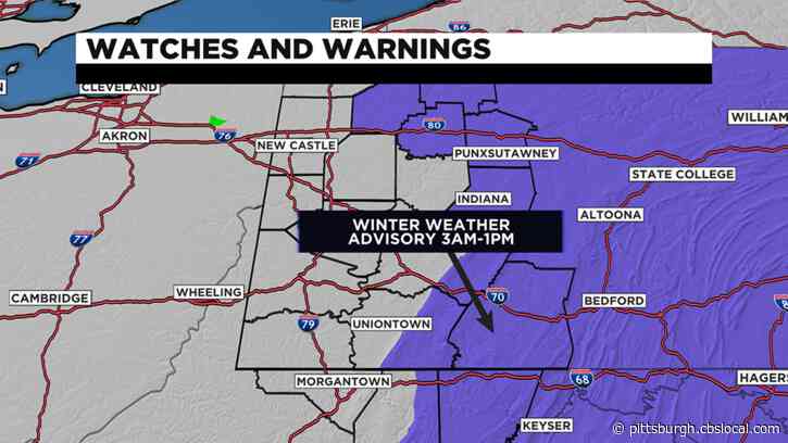 Pittsburgh Weather: Winter Weather Advisory To Be Issued Early Sunday Morning