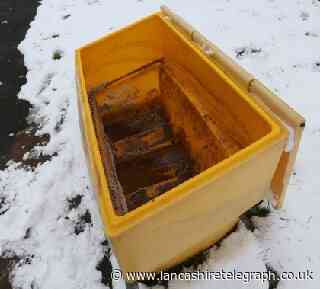 Council warning residents not to over-use grit bins as some are empty - Lancashire Telegraph