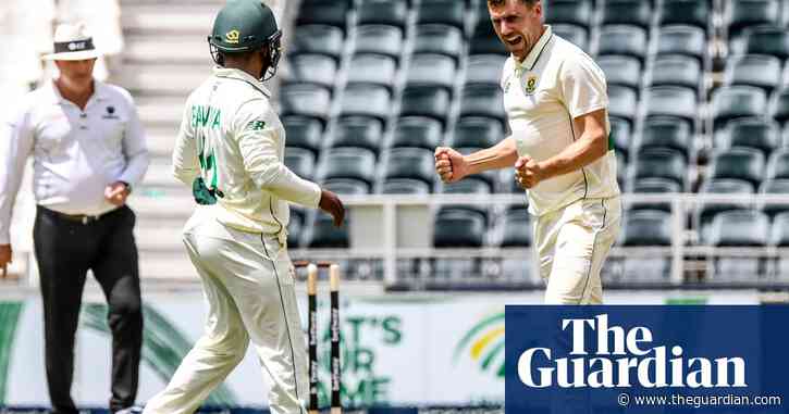 Anrich Nortje and Dean Elgar put South Africa in command against Sri Lanka