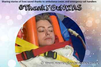 Warrington nurse thanks ambulance staff for rescuing her after frightening car crash