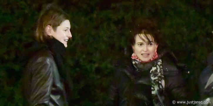 Helena Bonham Carter Bumps Into 'The Crown' Co-Star Emma Corrin While Out in London!