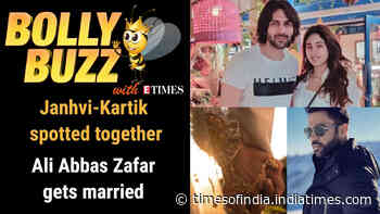 Bolly Buzz: Ali Abbas Zafar gets married; Kartik Aaryan-Janhvi Kapoor spotted in Goa; Shah Rukh Khan announces new film