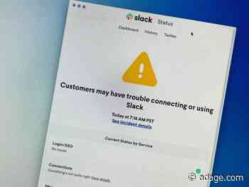 Slack service disrupted as people return to work after holidays