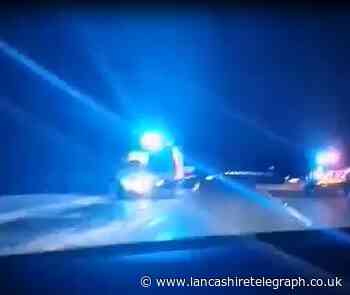 Woman taken to hospital with 'serious leg injuries' following sledging incident on Grane Road