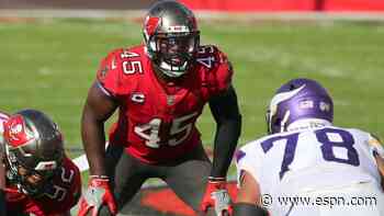 Buccaneers without LB White for wild-card game