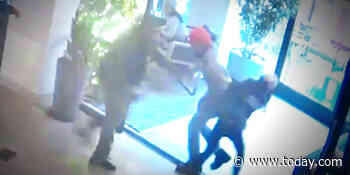 New video shows woman tackling son of jazz musician during phone dispute in hotel