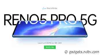 Oppo Reno 5 Pro 5G India Launch Set for January 18: Expected Price, Specifications