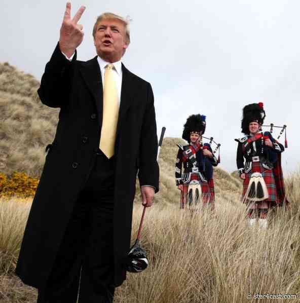 Trump in tartan – leaving him exposed