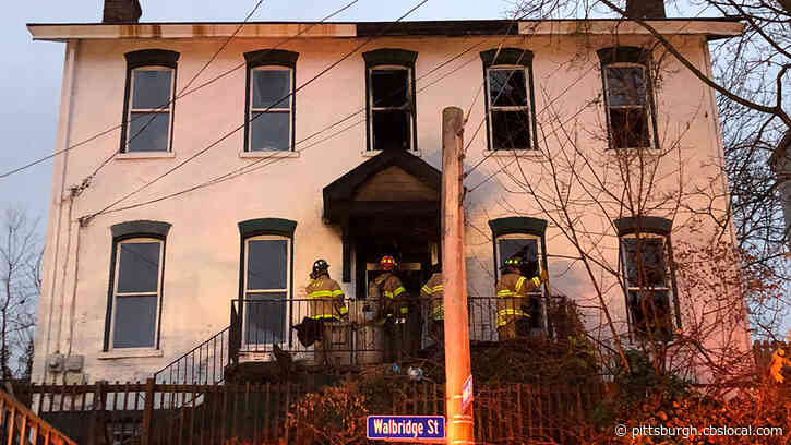 Firefighters Extinguish Flames At Early Morning House Fire In Elliott