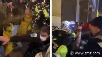 Trump Supporters Clash with Cops in D.C., Pepper Sprayed & Pushed Back