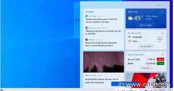 Windows 10 taskbar is getting a personalized news and weather feed     - CNET