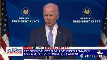 Joe Biden calls on Capitol mob to 'pull back,' urges restoring decency