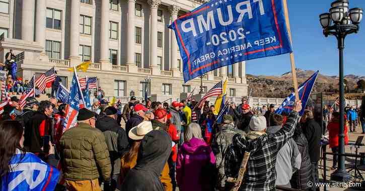 Hundreds of pro-Trump activists protested at the Utah Capitol as the president fights to stay in office