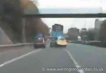 Shocking video shows 20-mile police chase on M62