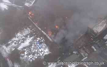 East Lancashire roads closed as fire declared major incident