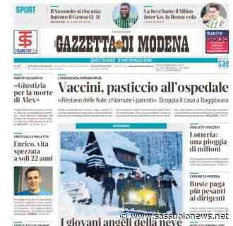 Gazzetta di Modena: "Il Sassuolo si riscatta, 2-1 al Genoa. Ora la Juve" - Sassuolonews.net