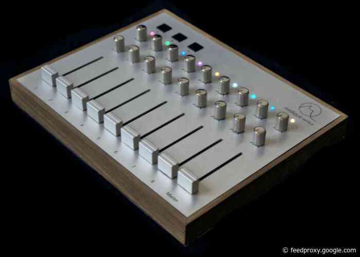 Midique KNTRL9 boutique MIDI controller with 9 high precision channels
