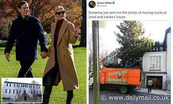 Moving truck from 'College Hunks Hauling Junk' is spotted outside of Ivanka and Jared's DC home