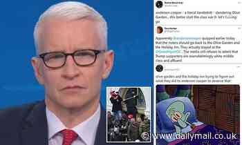 Anderson Cooper called a snob for comment on US Capitol rioters