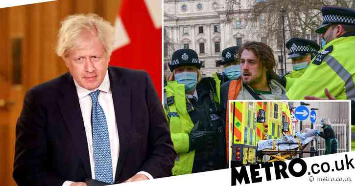 Boris Johnson tells Covid conspiracy theorists to ‘grow up’