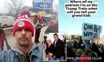 Britney Spears' ex-husband Jason Allen Alexander is pictured at Trump rally outside the Capitol